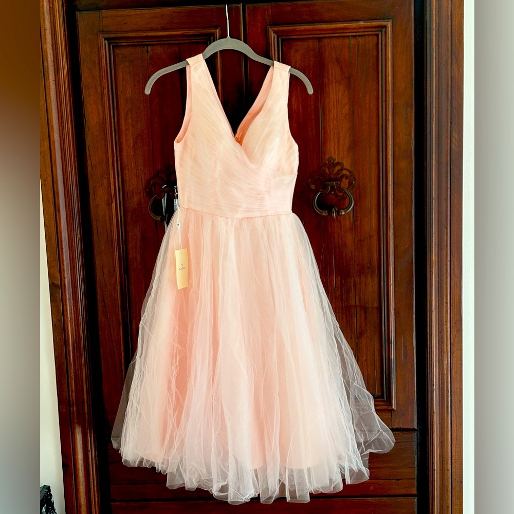 Ballerina or 50’s-Style-Prom Dress of Layered Tulle and Silk/Satin Lining,Size 0